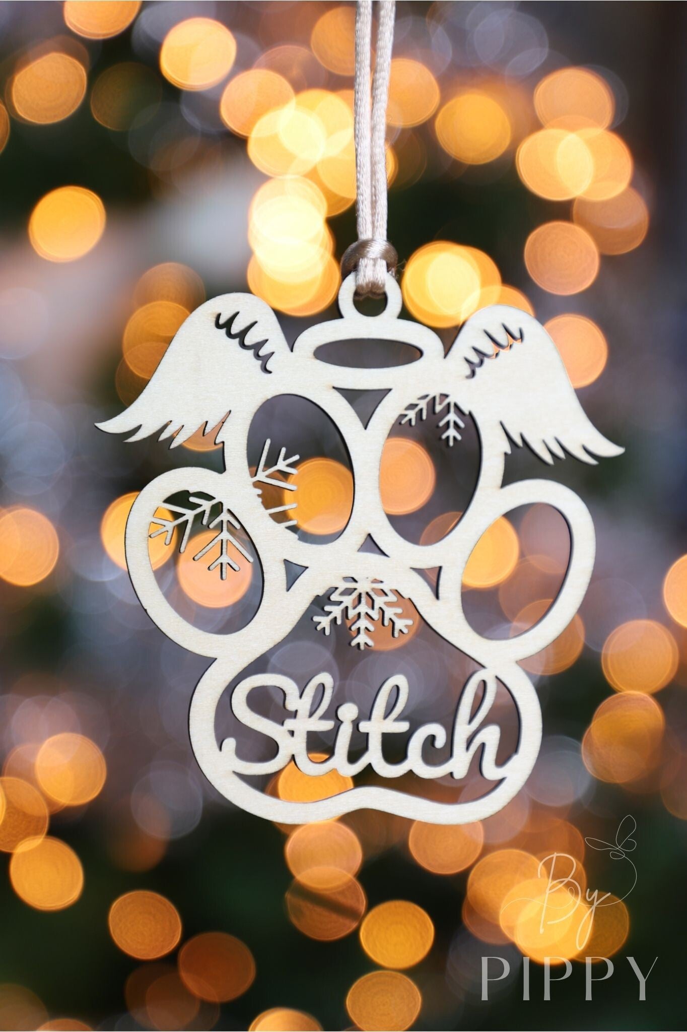 Kerst ornament engel pootje