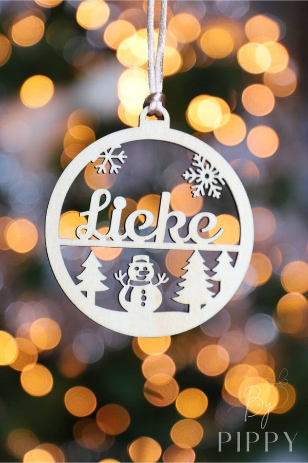 Kerst ornament naam 1