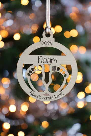 Kerst ornament - Baby's eerste kerst 1