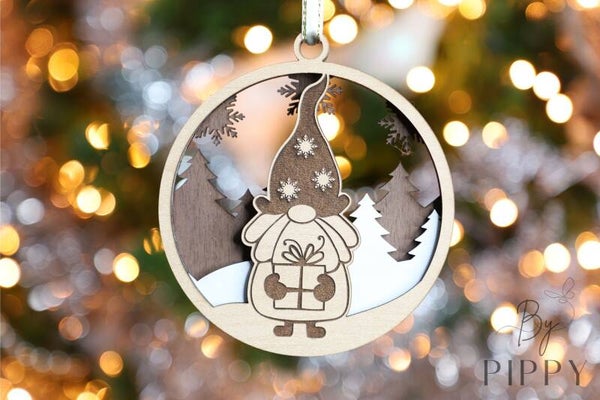 3D Kerst Ornament - Gnome