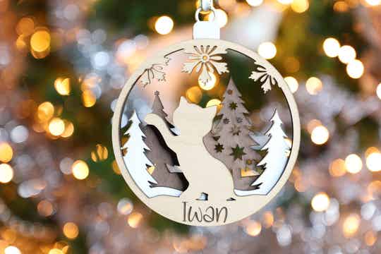 3D Kerst Ornament Kat 6