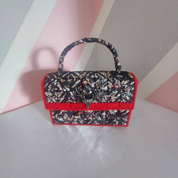 Sac à mains SOMIJA - Rouge & noir