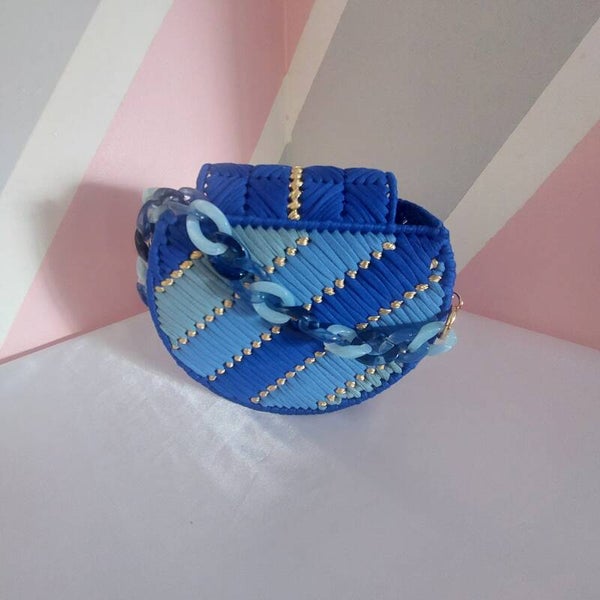 Sac à mains ISA - Camaïeu de bleu