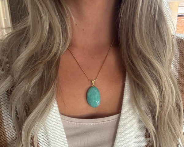 Amazoniet ketting 1