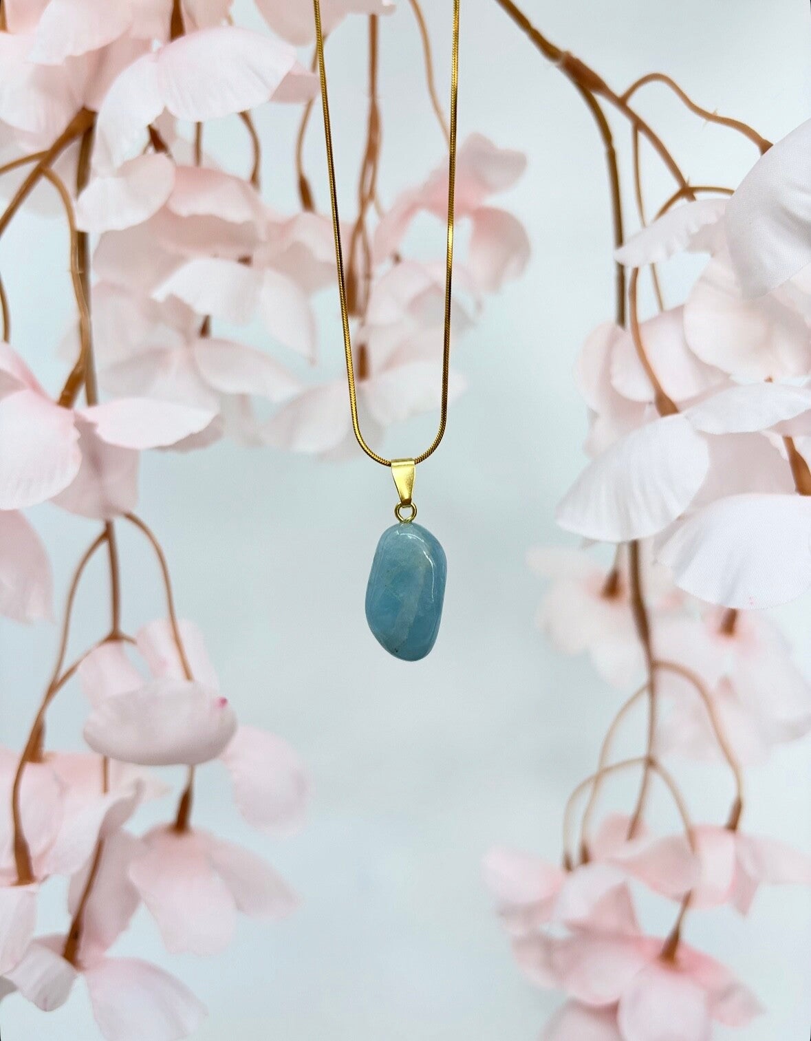 Aquamarijn Ketting 3