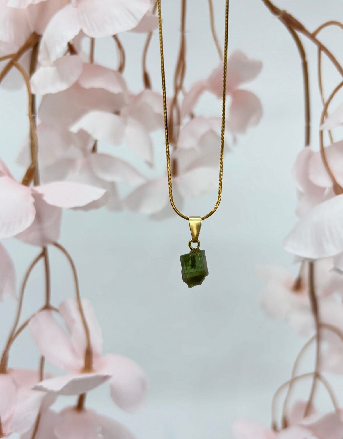 Groene Toermalijn ketting 1