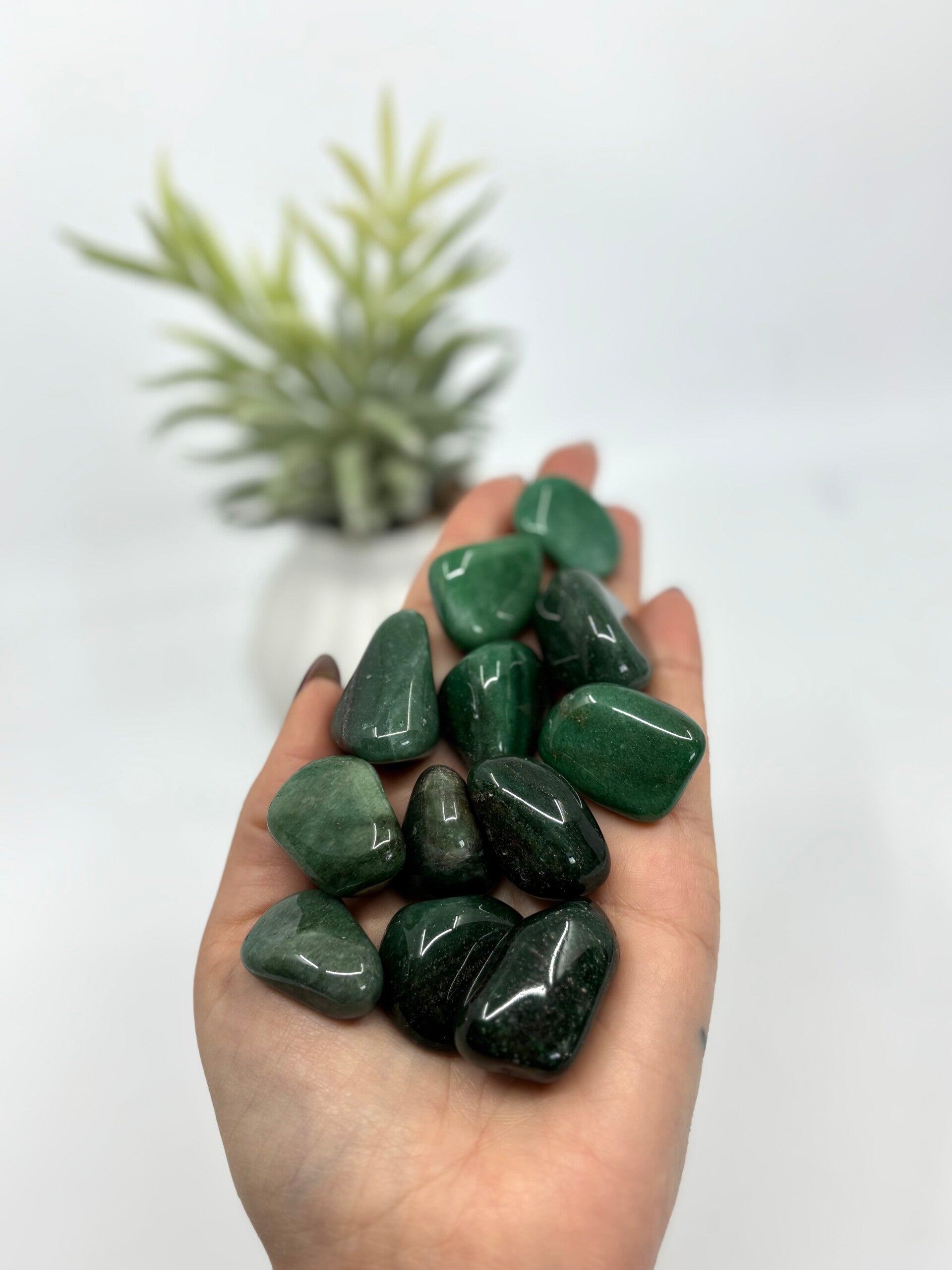 Groene Aventurijn trommelsteen