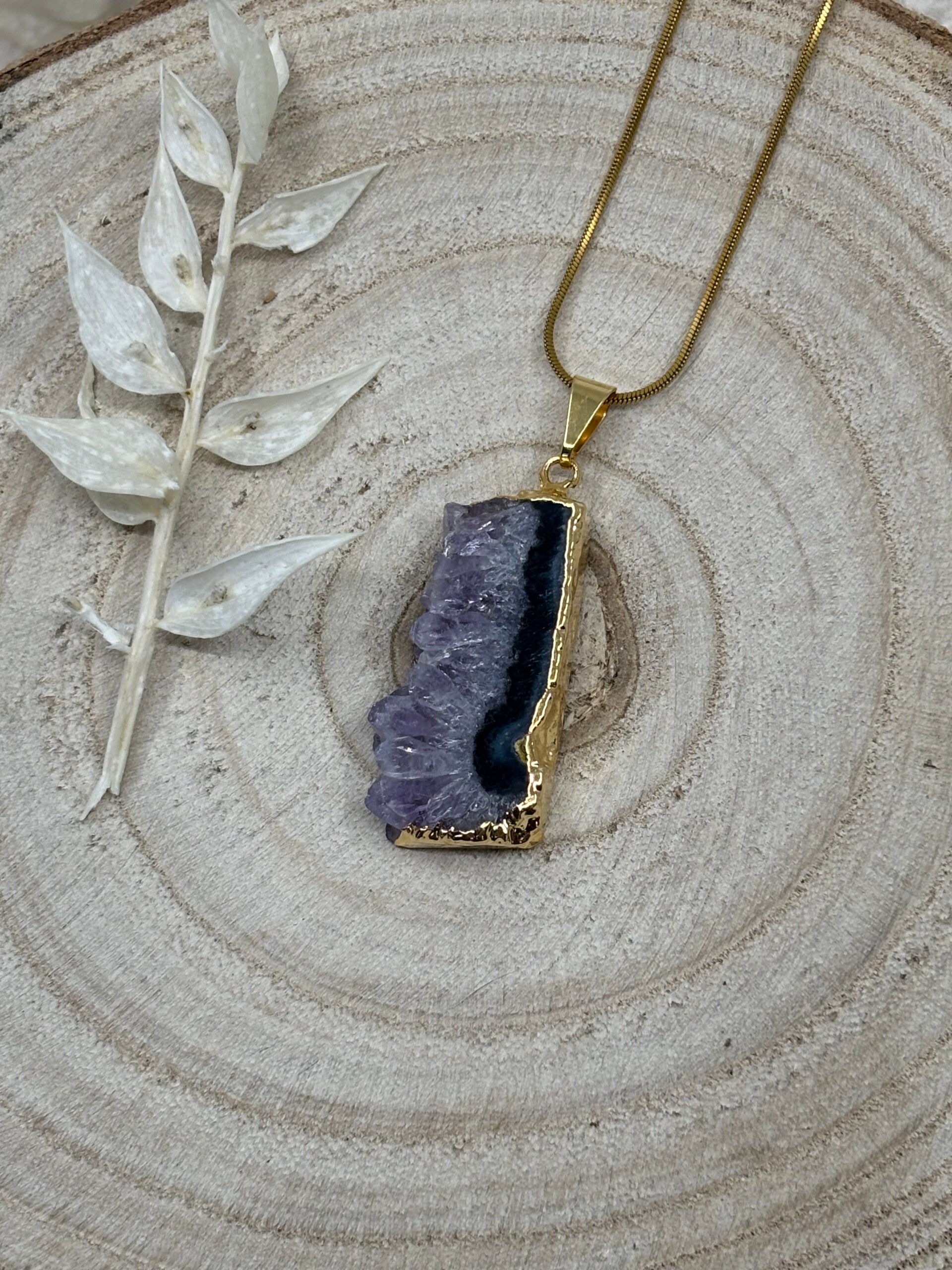 Amethistschijf Hanger 3.