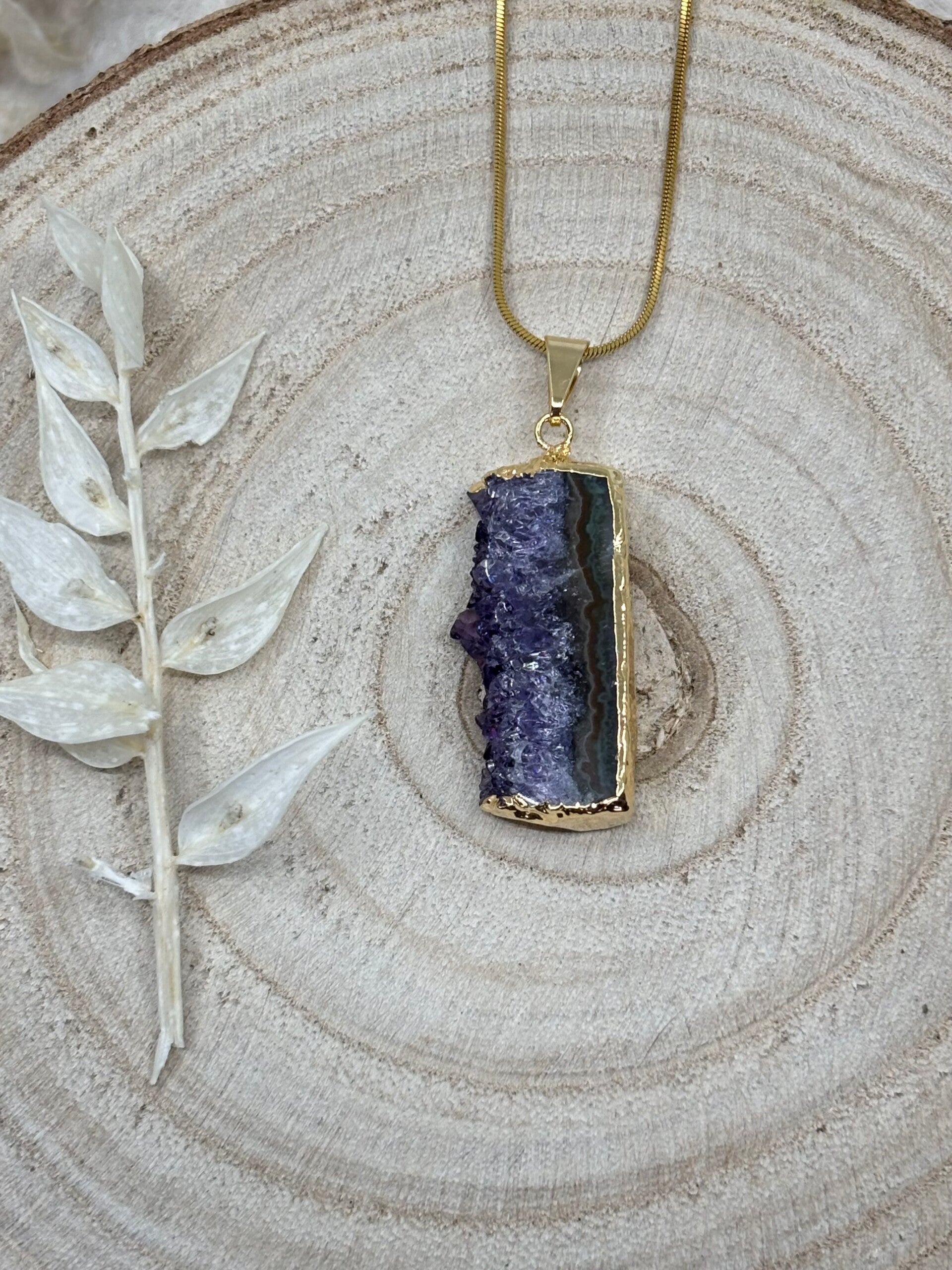 Amethistschijf Hanger 4.