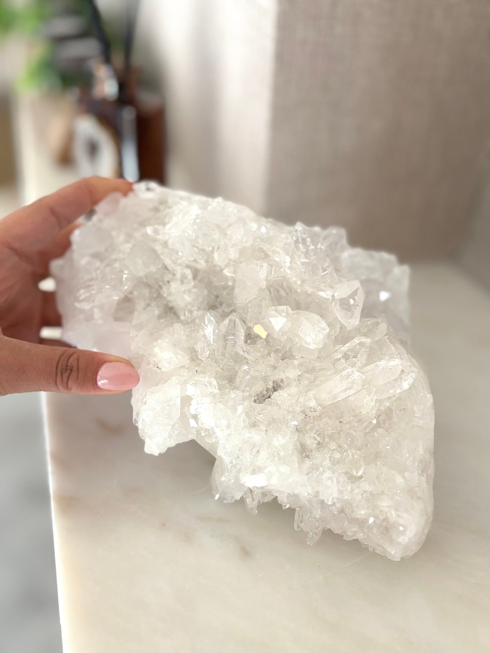 Bergkristal cluster