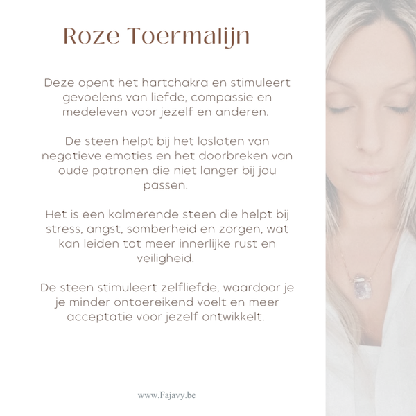 Roze toermalijn ruw