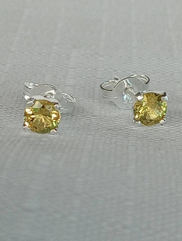 Yellow/Party Sapphire studs