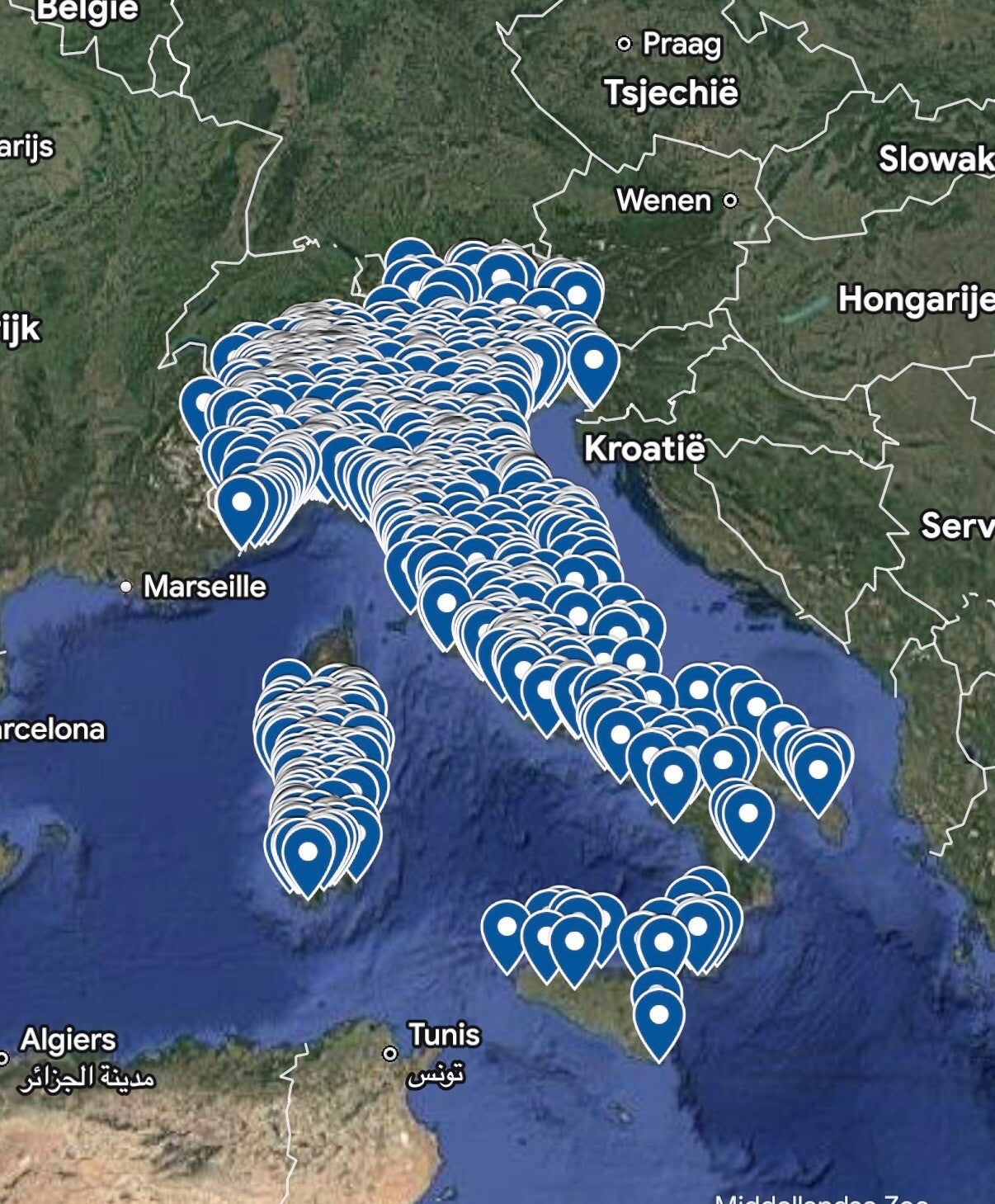 Urbex map Italy