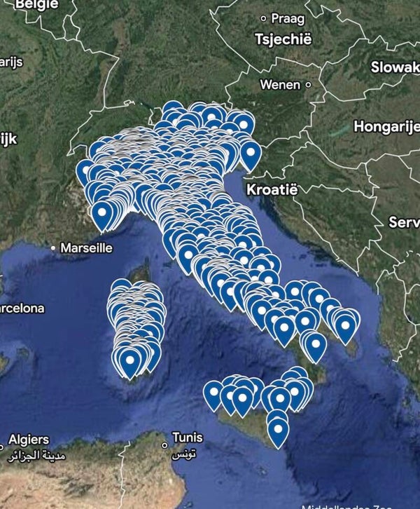 Urbex map Italy