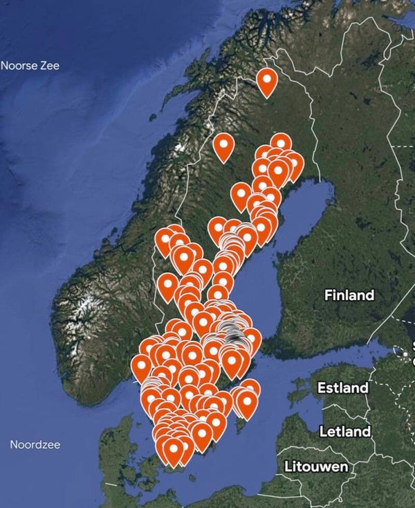 Urbex map Sweden