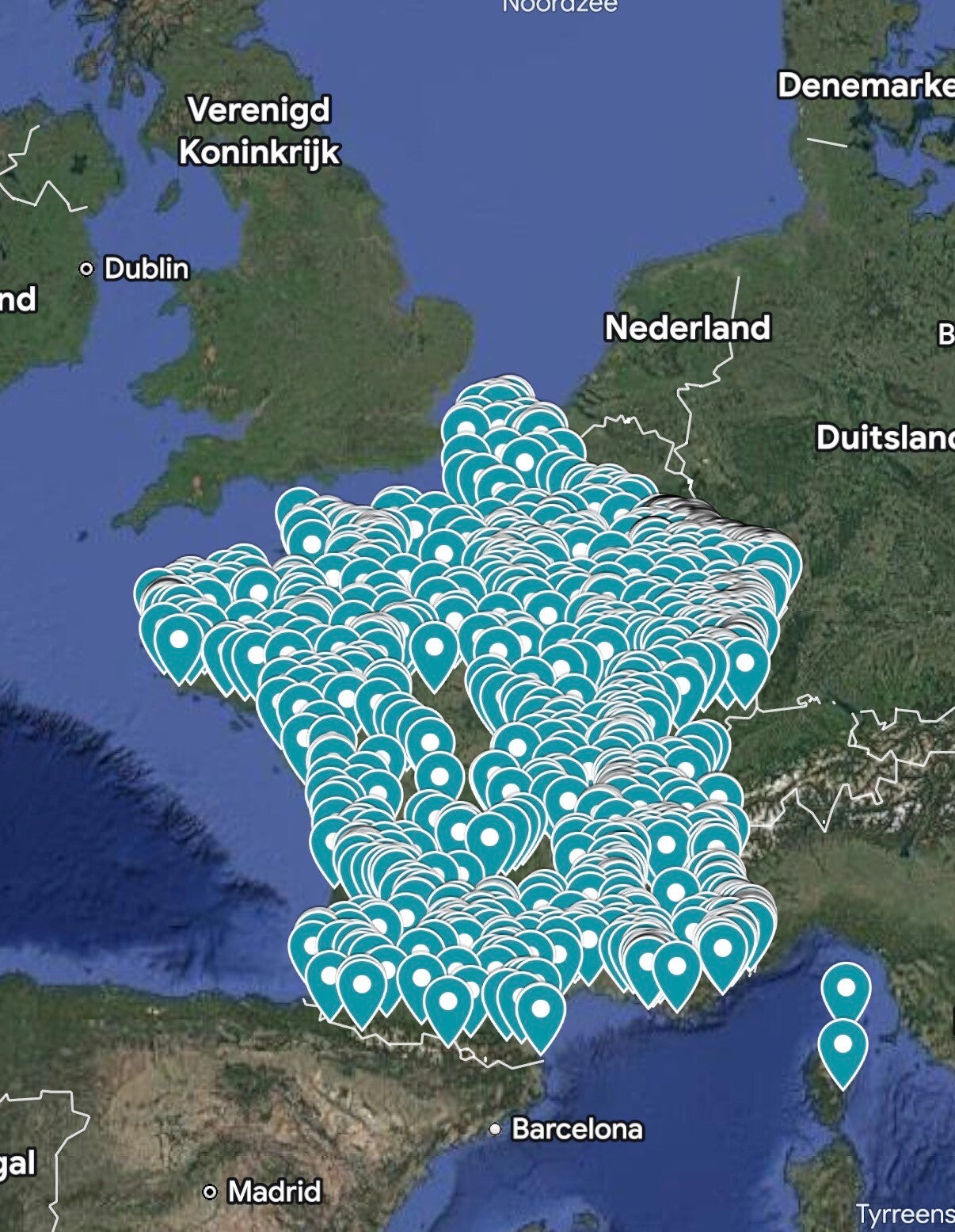 Urbex map France