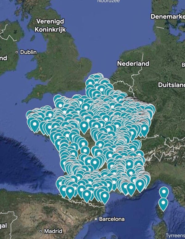 Urbex map France