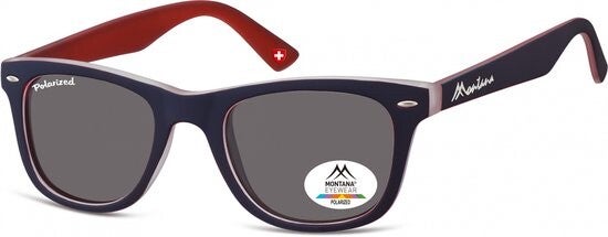 Montana  Zonnebril Unisex blauw/rood (mp41)