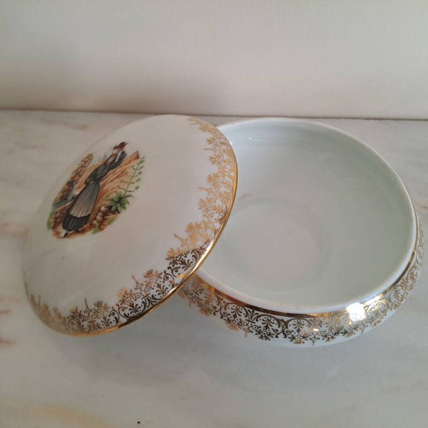 BOM001 - Bonbonnière en porcelaine de Limoges