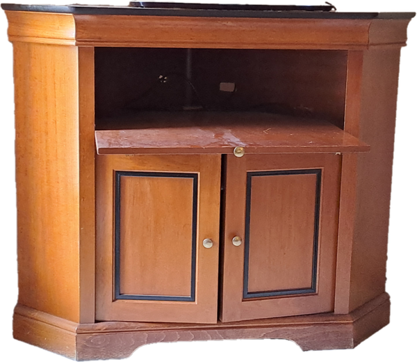 MEU002 - Meuble TV d'angle en bois massif