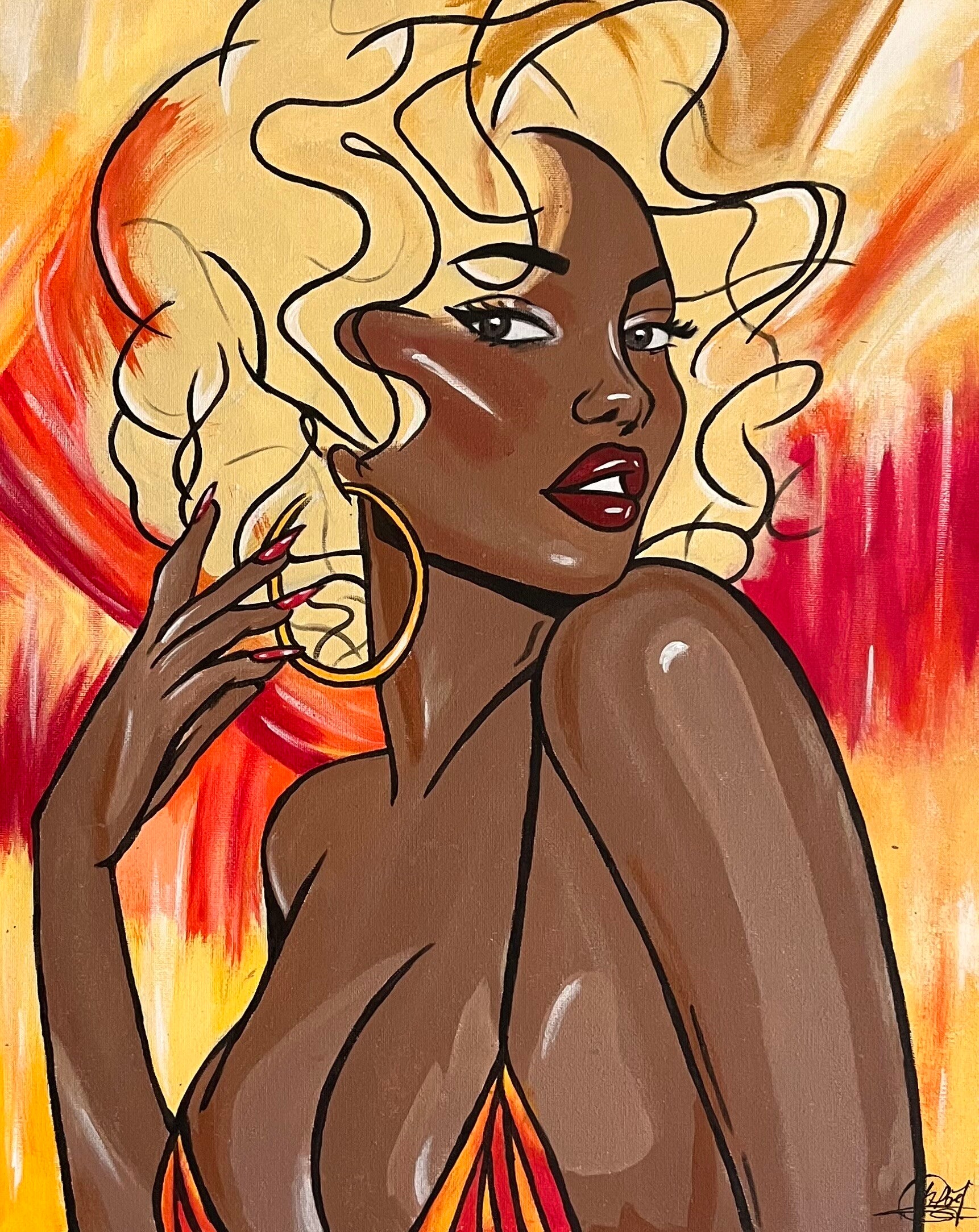 Portrait Femme - 40x50 cm