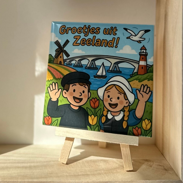 Groetjes uit Zeeland - jongen en meisje