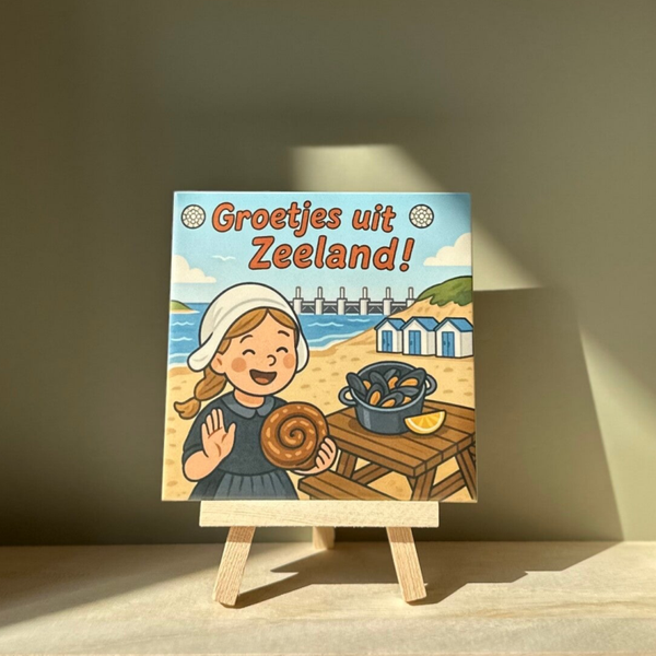 Groetjes uit Zeeland - meisje donker haar