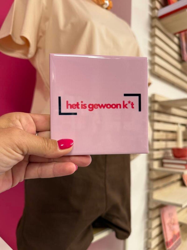 Het is gewoon k*t!