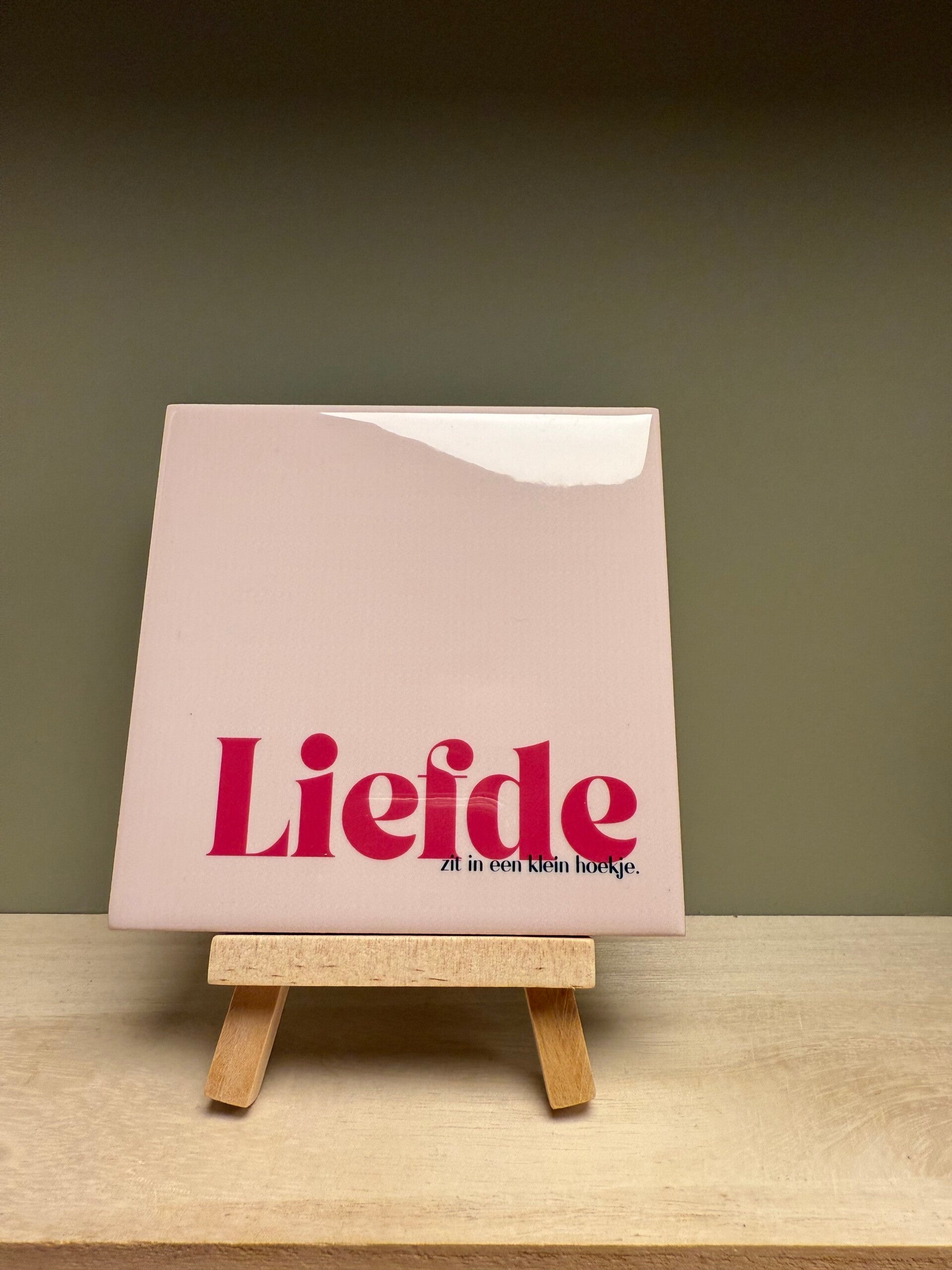 Liefde - zit in een klein hoekje