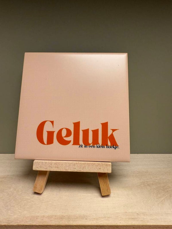 Geluk - zit in een klein hoekje