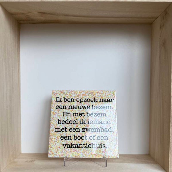 Ik ben opzoek naar