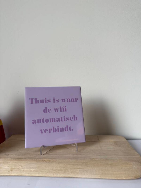 Thuis is waar de Wifi automatisch verbindt.