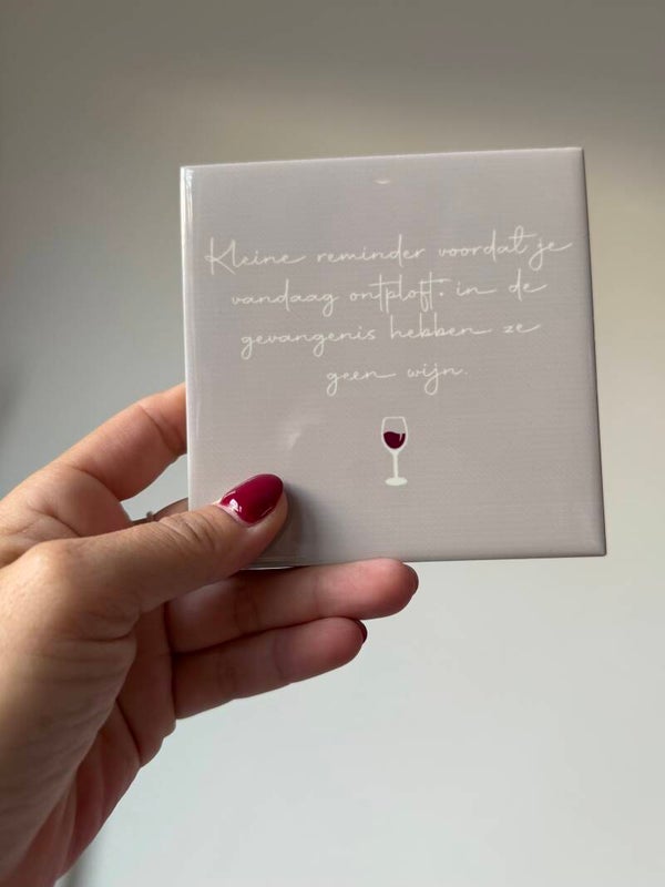 Kleine reminder voordat je ontploft