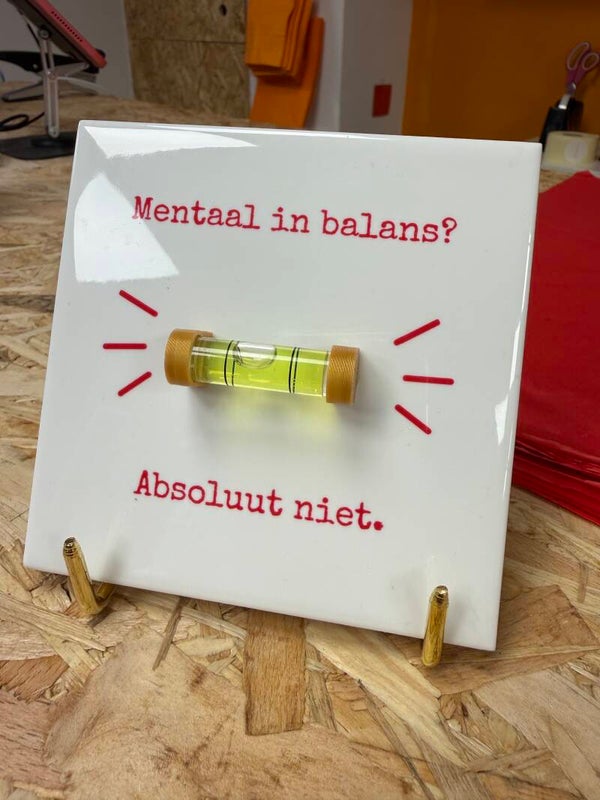 Mentaal in balans? Absoluut niet.