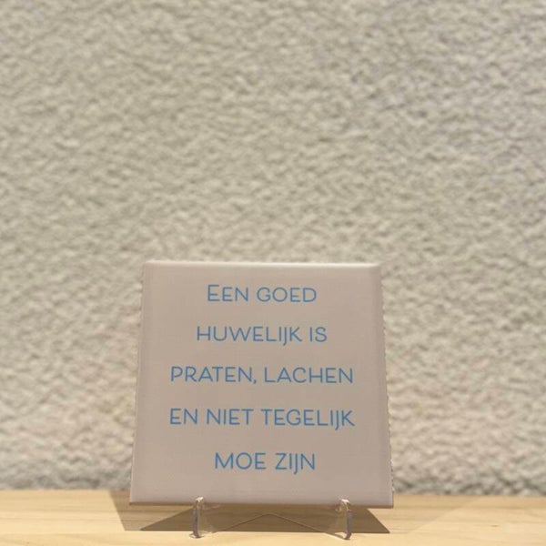 Een goed huwelijk ..