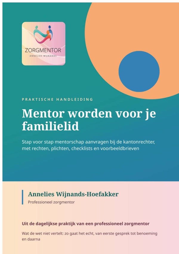 E-book Mentor worden voor je familielid (compleet pakket)