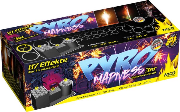 Nico Pyro Madness, 87 Effekte