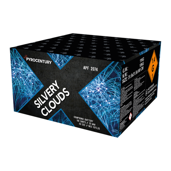 Pyrocentury Silvery Clouds 100 Schuss