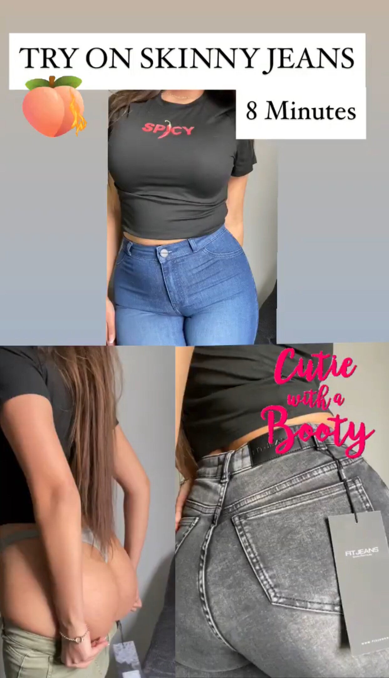 TRY on Skinny jeans  | 8 Minutes