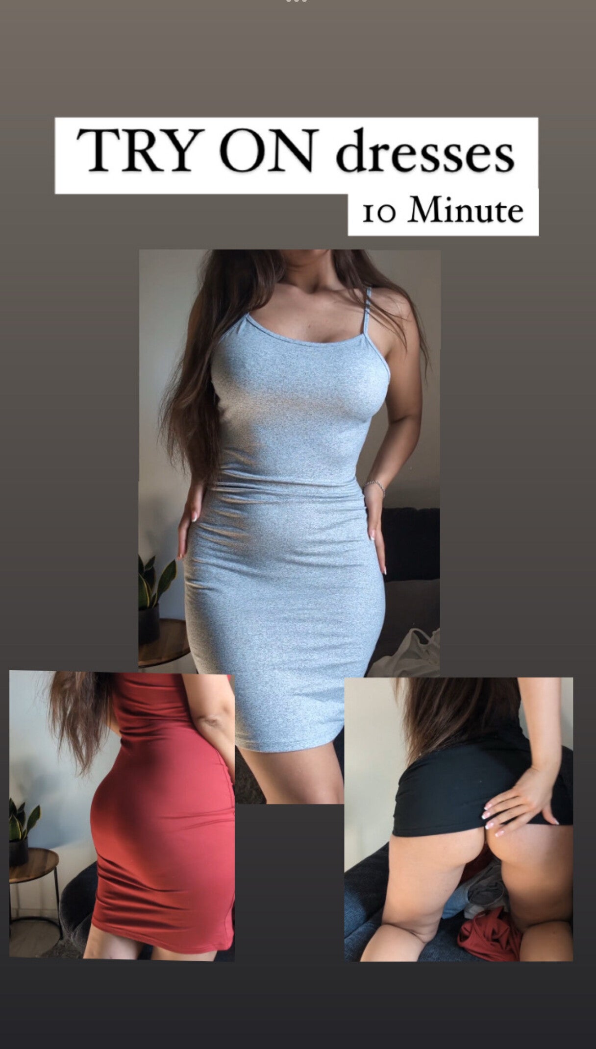 Try on strakke jurken | 10 Min