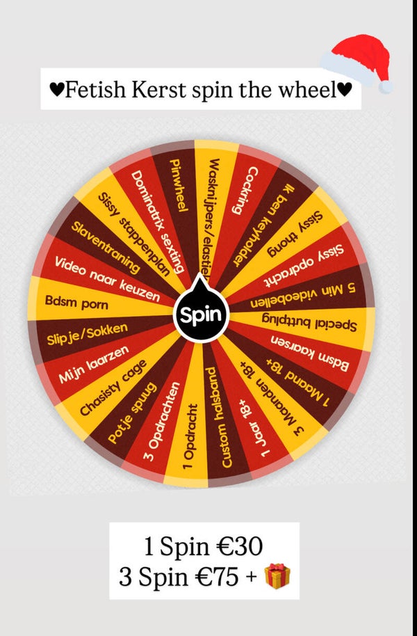Fetish kerst spin the wheel
