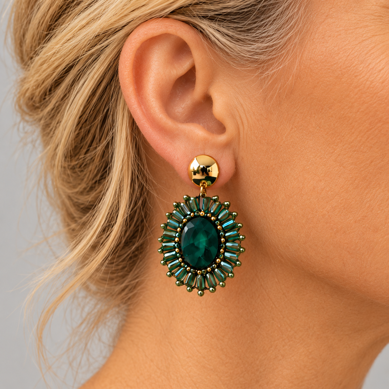 Emerald Green oorbellen