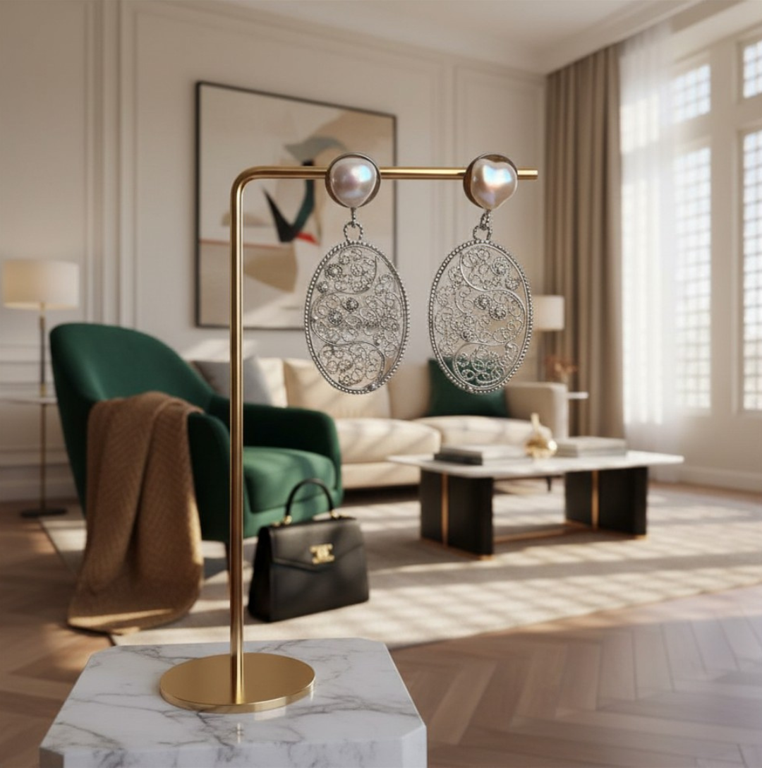Ochtenddroom – Filigrein oorbellen