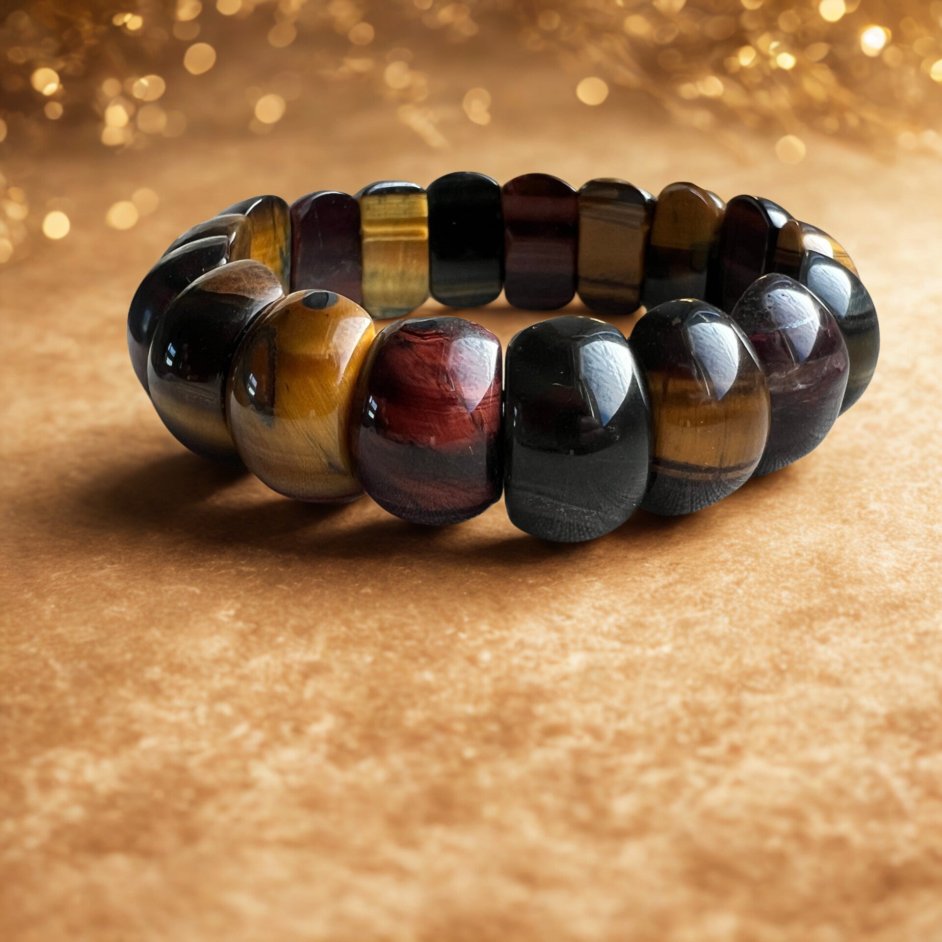 ✨ Tijgeroog Armband – Warm Earth Elegance