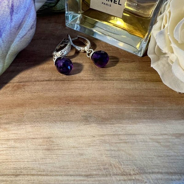 "Kohana" - Amethist oorbellen