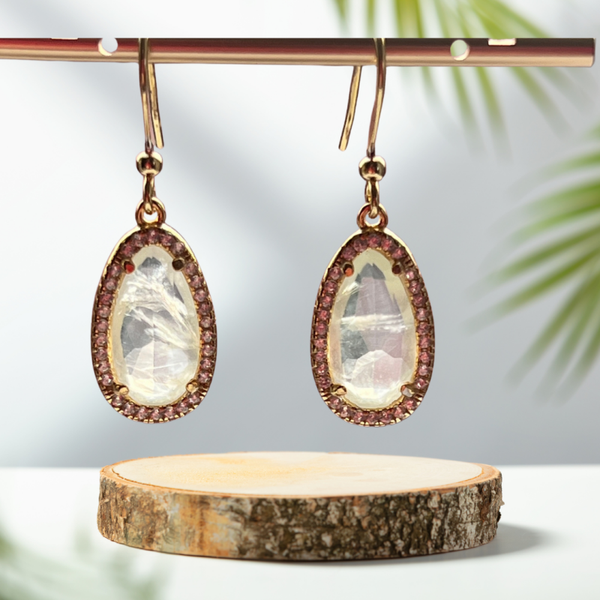 Oorbellen met prehniet