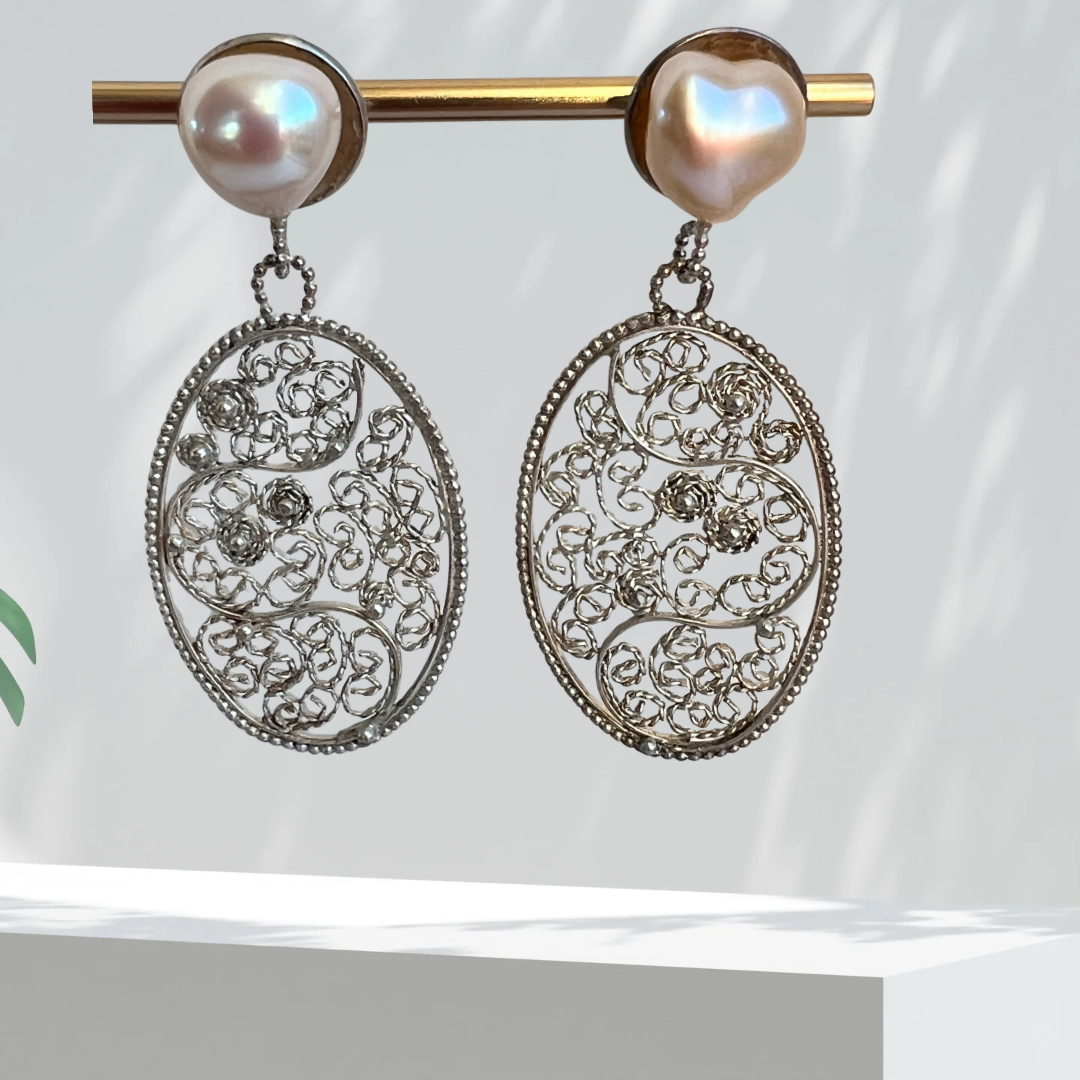 Ochtenddroom – Filigrein oorbellen