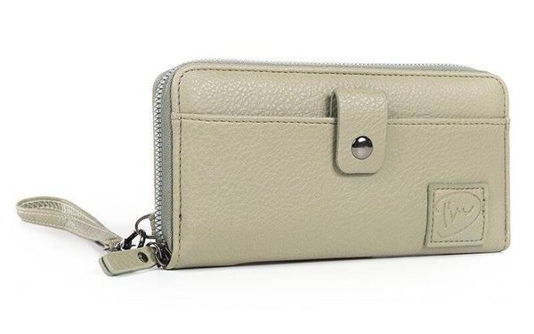 Portemonnee green/beige Heika