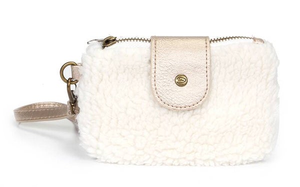 Wit teddy portemonneetje Lina