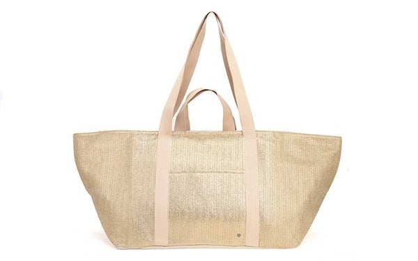 Goud champagne beach shopper / weekendtas San Rio